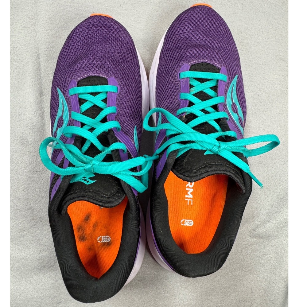 Saucony Axon Womens Sz 10 Purple Teal Running Shoes S10657-20 Athletic Sneakers - Picture 2 of 7